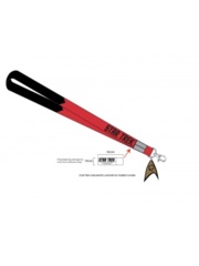 STAR TREK- LANYARD WITH CHARM RED